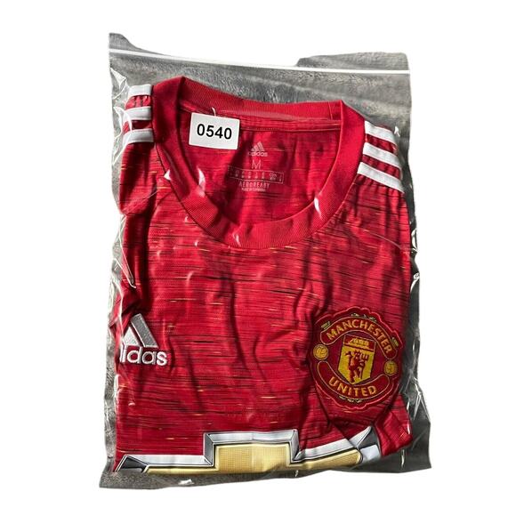 Manchester United Jersey Men's Size Medium Red Adidas Athletic Soccer 540 - Picture 15 of 15
